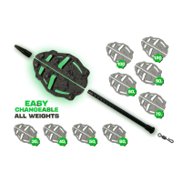 ZFISH Sada Method Feeder Spider Medium Set 40,50g + Formička